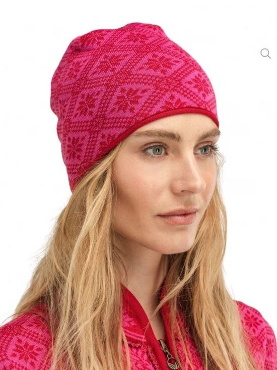 DALE OF NORWAY Wool Christiania Toque, OS, cream and white - Picture 5 of 5